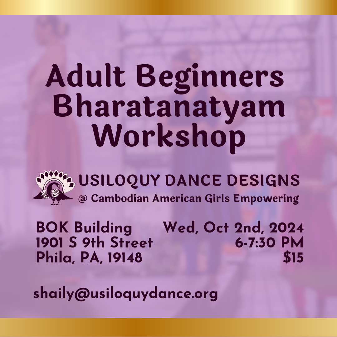 Adult Beginners Bharatanatyam Workshop